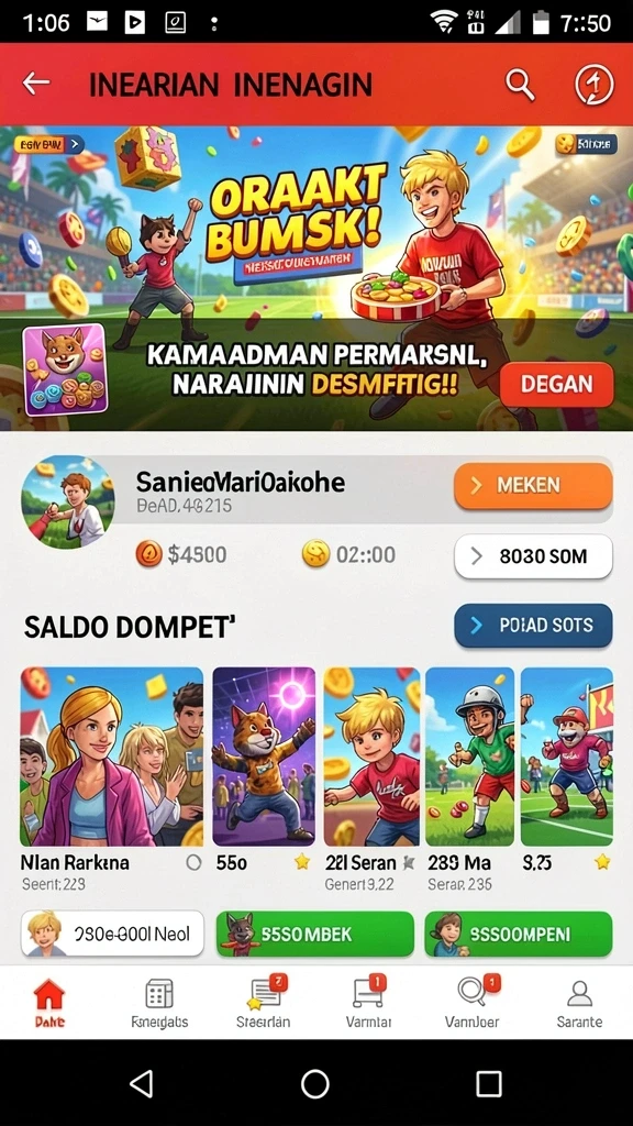 h89 - Tampilan awal yang menarik dengan menu intuitif.