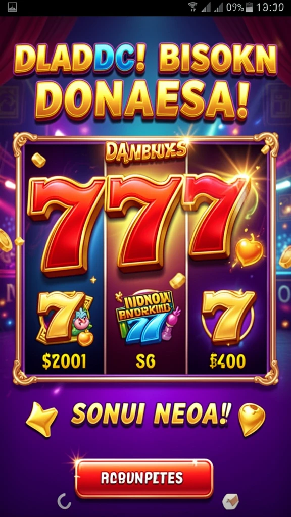 kelinci777 - Tampilan level pertama yang penuh warna dan menarik.