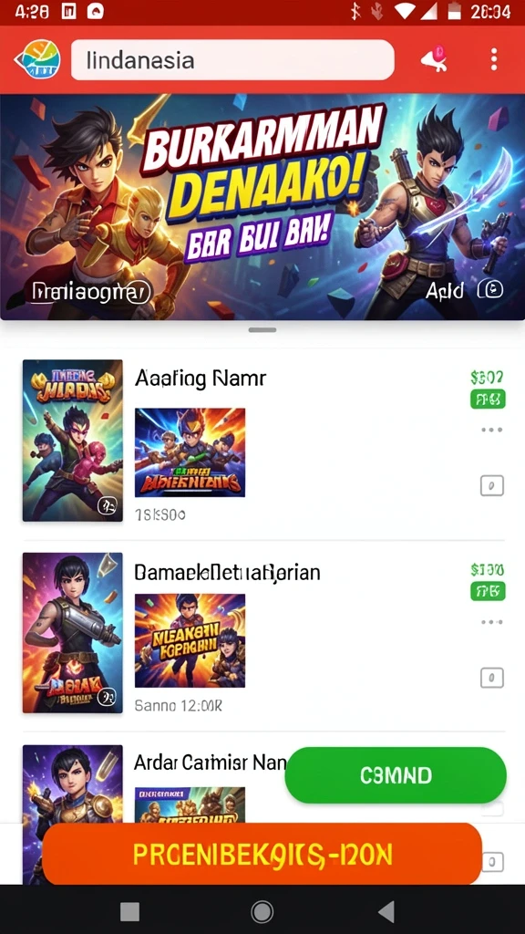 rr999 - Tampilan utama game dengan karakter dan latar belakang yang menarik.